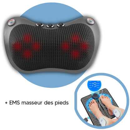 Oreiller de massage chauffant